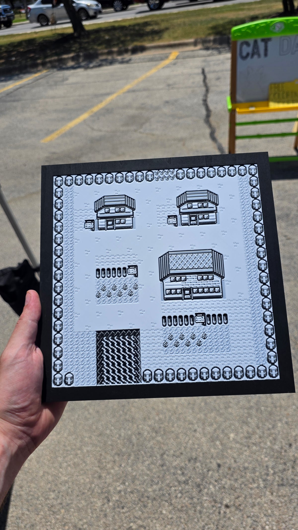 Pallet Town 3D Printed Art