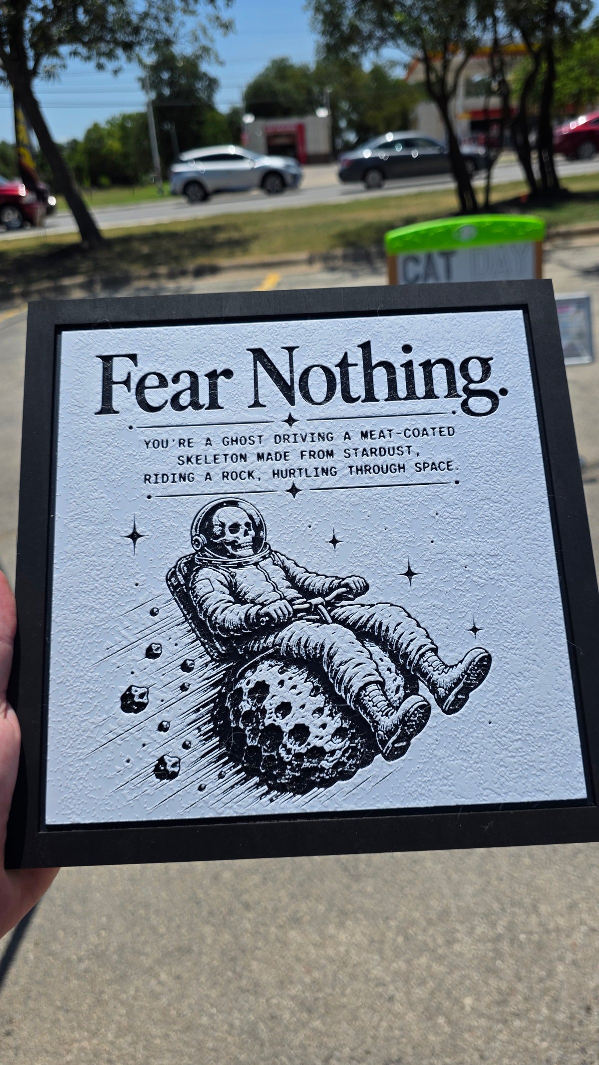 Fear Nothing 3D Pinted Wall Art
